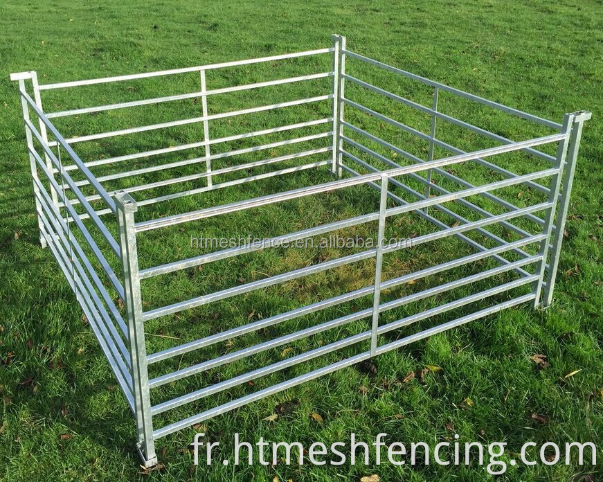 10 pieds x 6 pieds Hatte de bétail 7 rails panneaux de mouton entrelacés